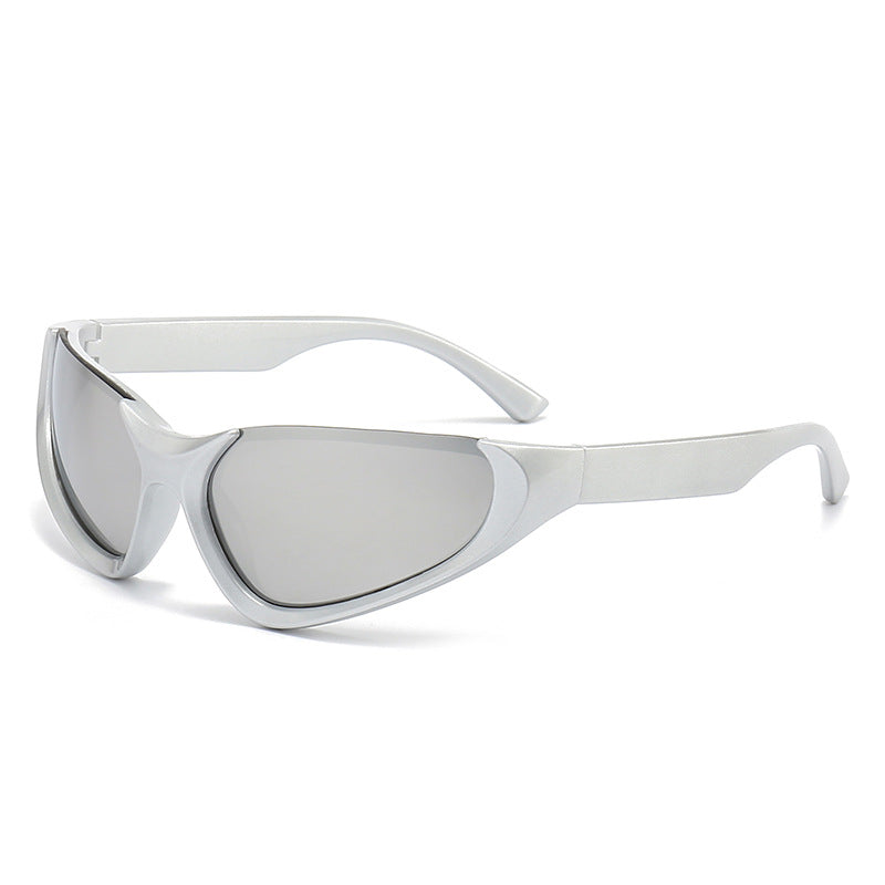 Wholesale Punk Party Half Frame Y2K PC Sunglasses